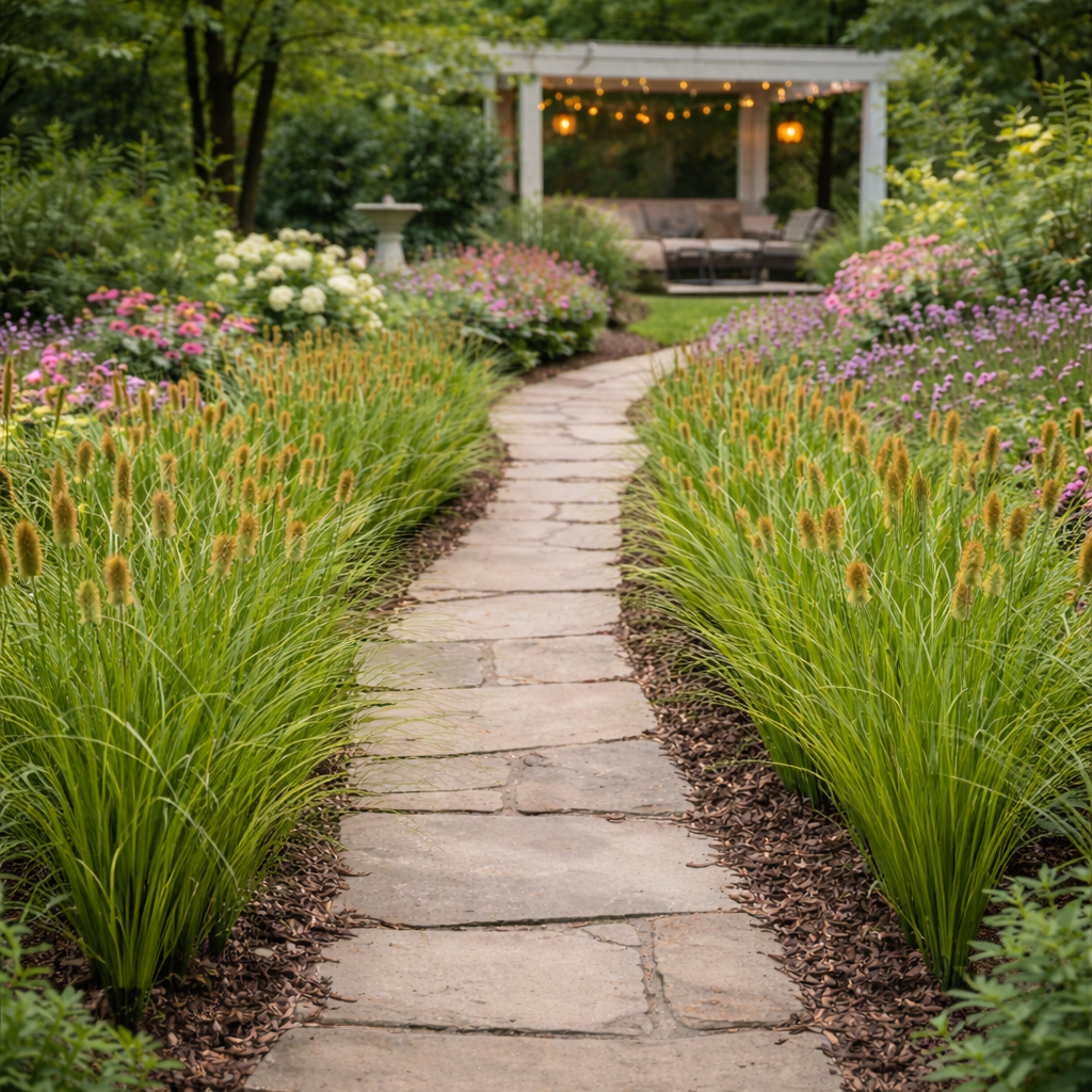 3-Bundles Faux Foxtail Grass
