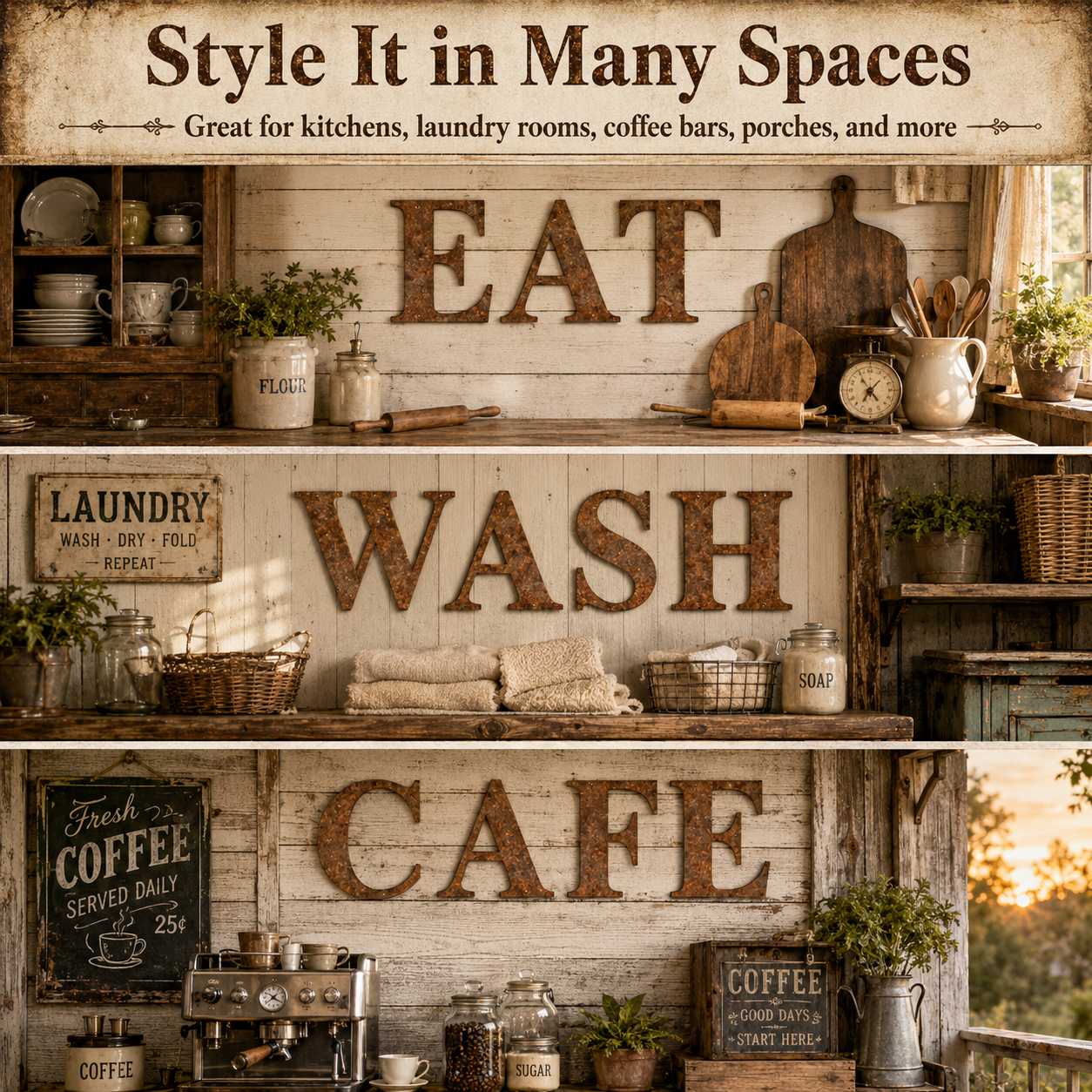 Create Your Own Rustic Word Display