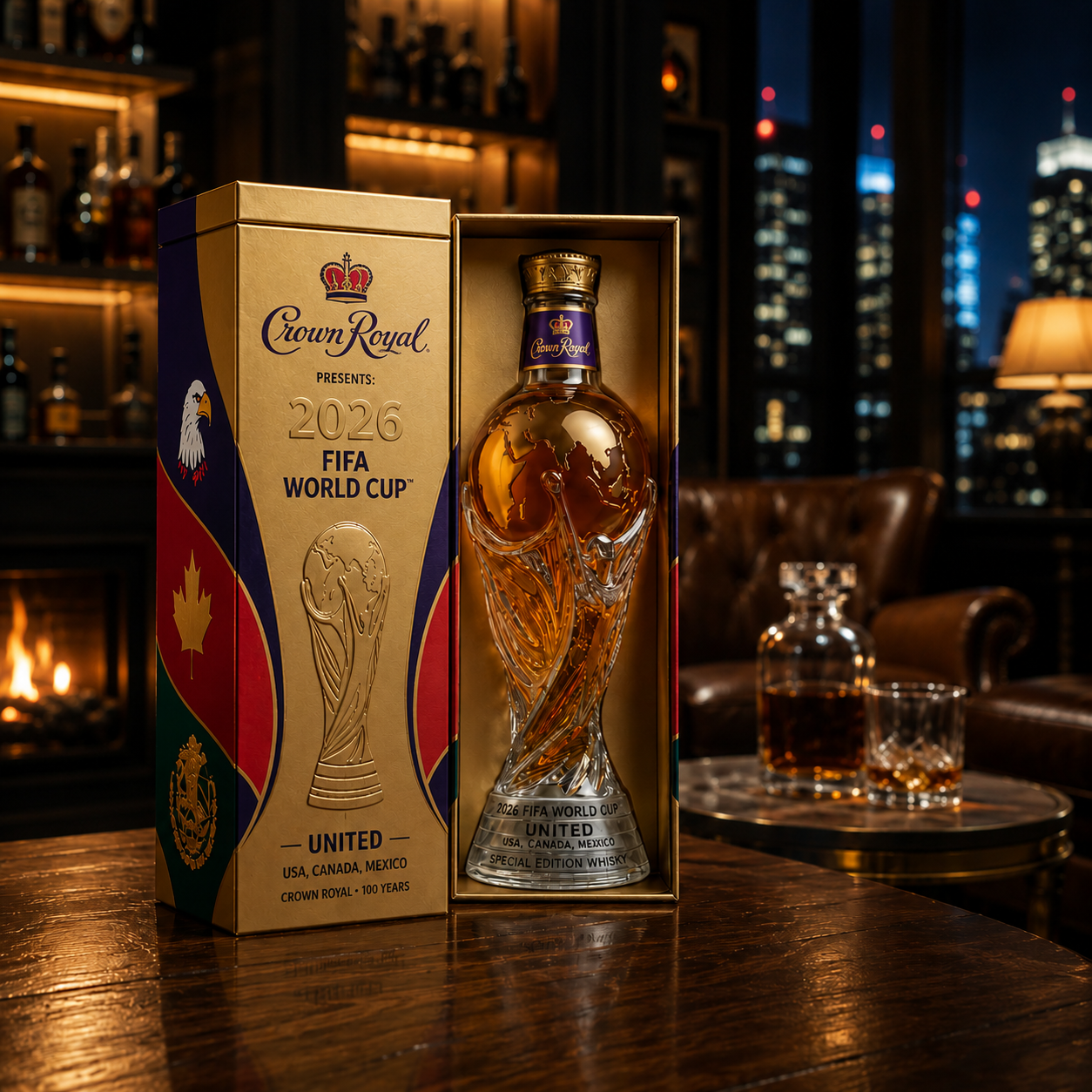 🔥HOT OFFER 49% OFF!📢⚽Special Edition Whisky Bottle for the FIFA World Cup 2026⚽