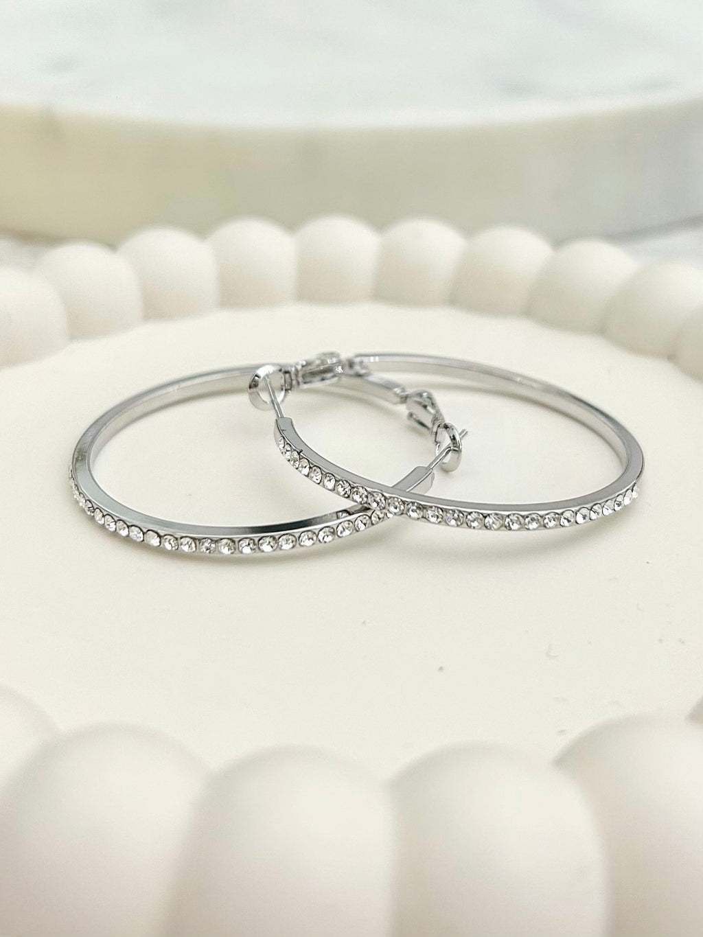 Diamante Hoops (2 Colours)