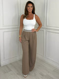 SLOANE - Elasticated Waist Trousers (Taupe)