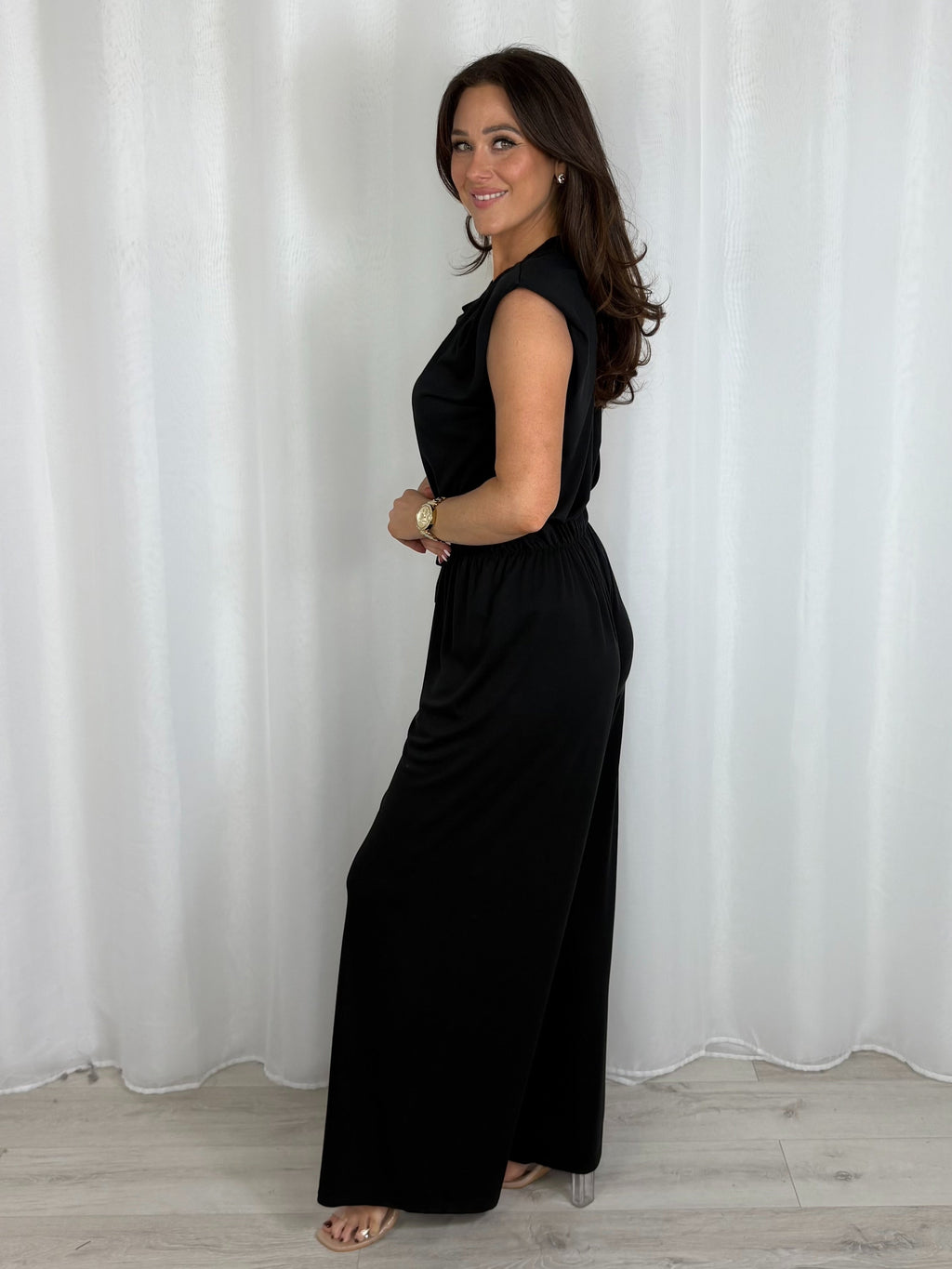 Shoulder Pad Sleeveless Trouser Co-Ord (7 Colours)