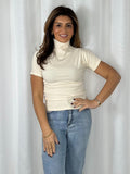 Turtle Neck Short Sleeve Basic Top (7 Colours)