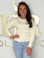 Soft Knit Button Up Ribbed Bottom Cardigan (5 Colours)