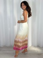 Cut Out Stone Detail Front Split Dress (3 Colours)
