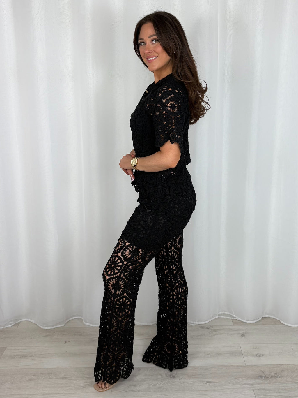 Crochet Top & Trouser Co-Ord (3 Colours)