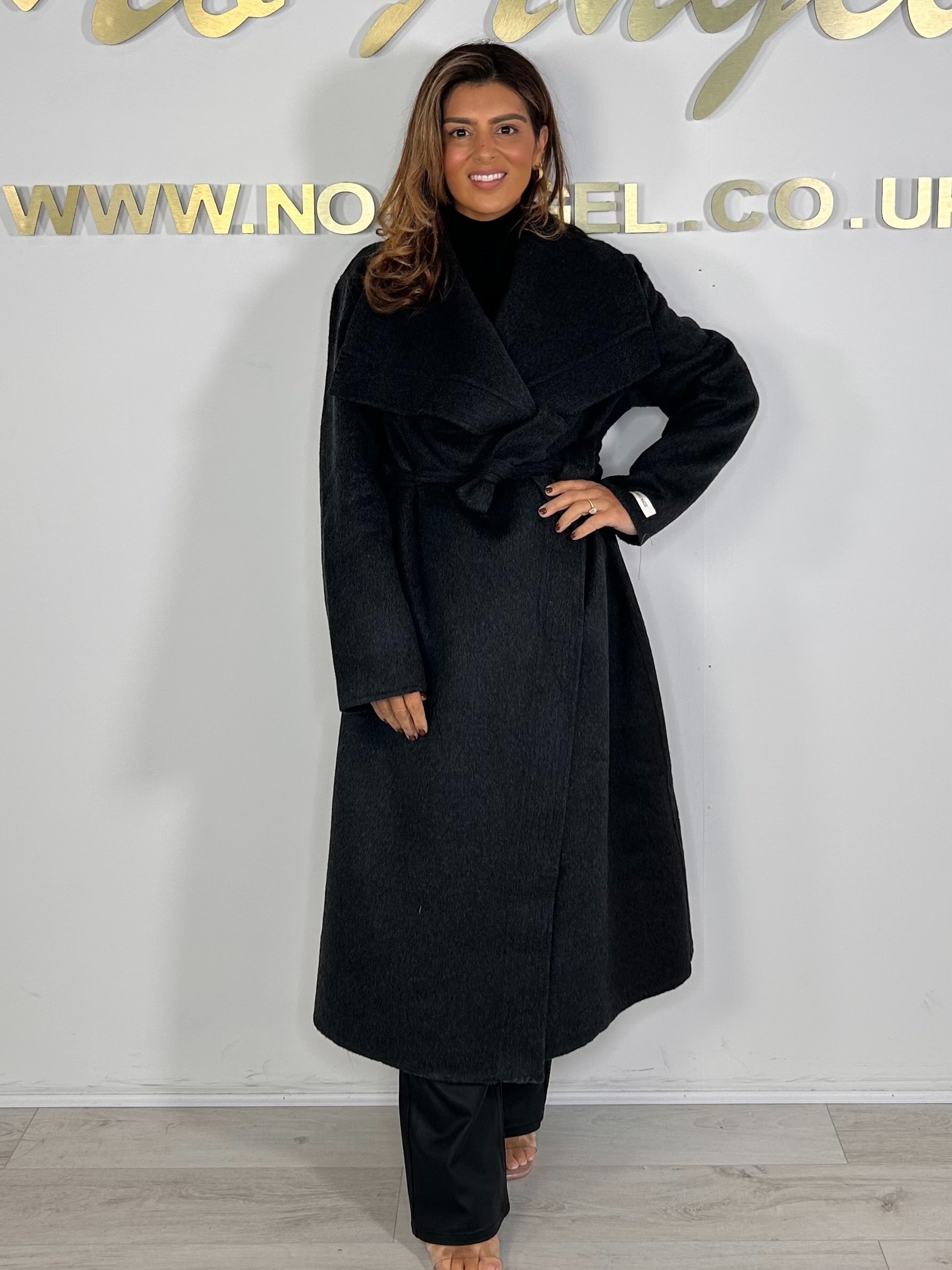 Long Belted Waterfall Jacket (3 Colours)