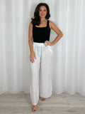 Linen Pinstripe Trousers (7 Colours)