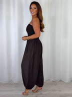 Smocked Bandeau Hareem Trouser Jumpsuit (4 Colours)