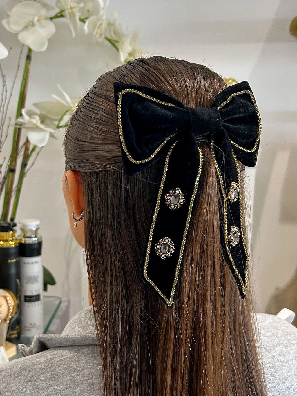 Velvet Bow Hair Clip (2 Colours)