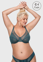 Enchante Unlined Non-padded Lace Underwire Bra