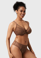 Enchante Unlined Non-padded Lace Underwire Bra