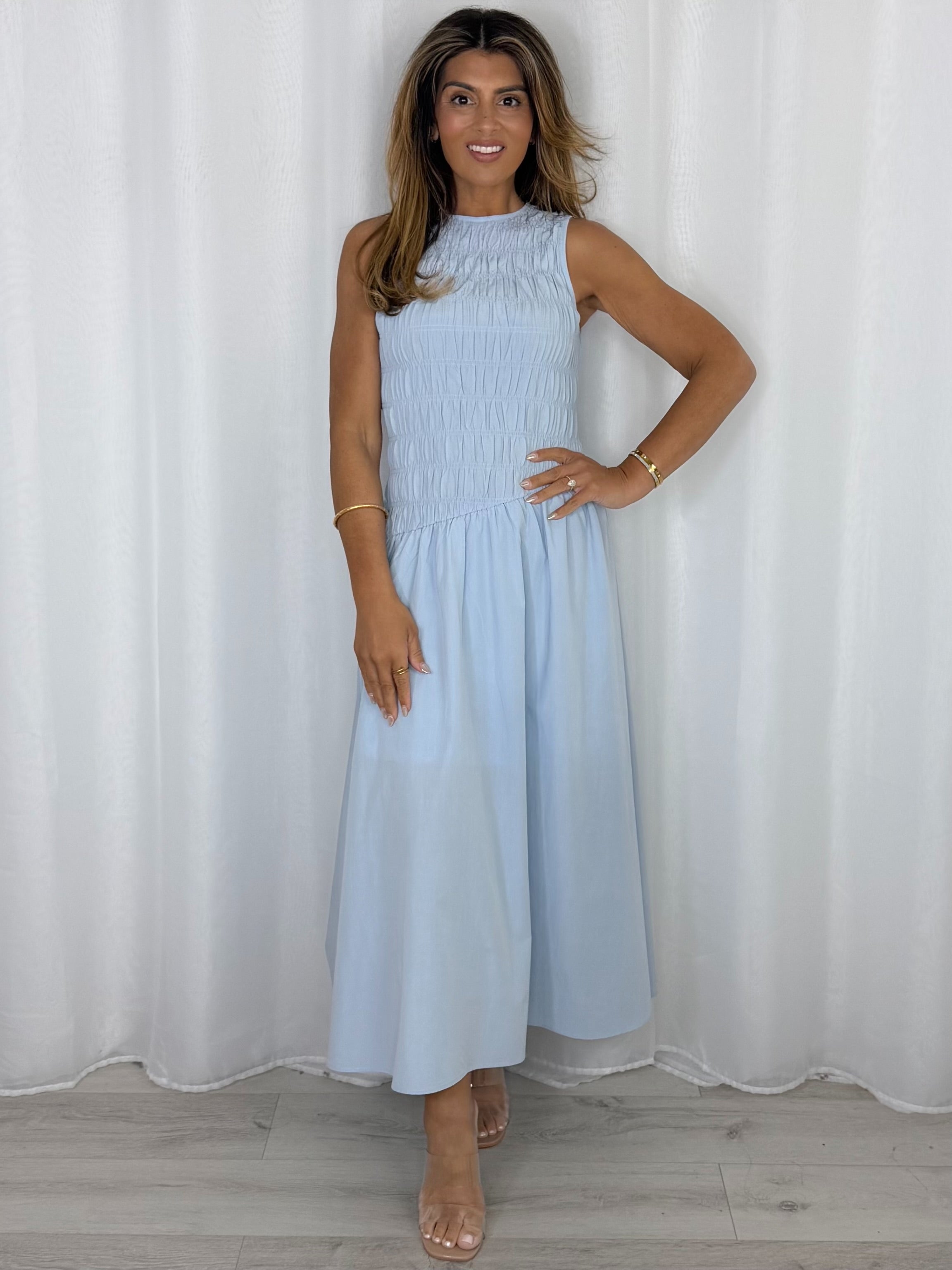 Smocked Bodice Maxi Dress (2 Colours)