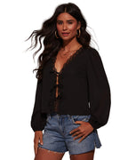 Alice | Alonso Lace Trim Top