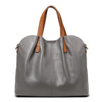Alana | Genuine Leather Handbags Head Layer Cowhide Litchi Grain Women Handbag