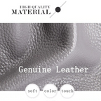 Alana | Genuine Leather Handbags Head Layer Cowhide Litchi Grain Women Handbag