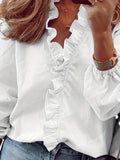 Angeline | Ruffled V-neck Blouse