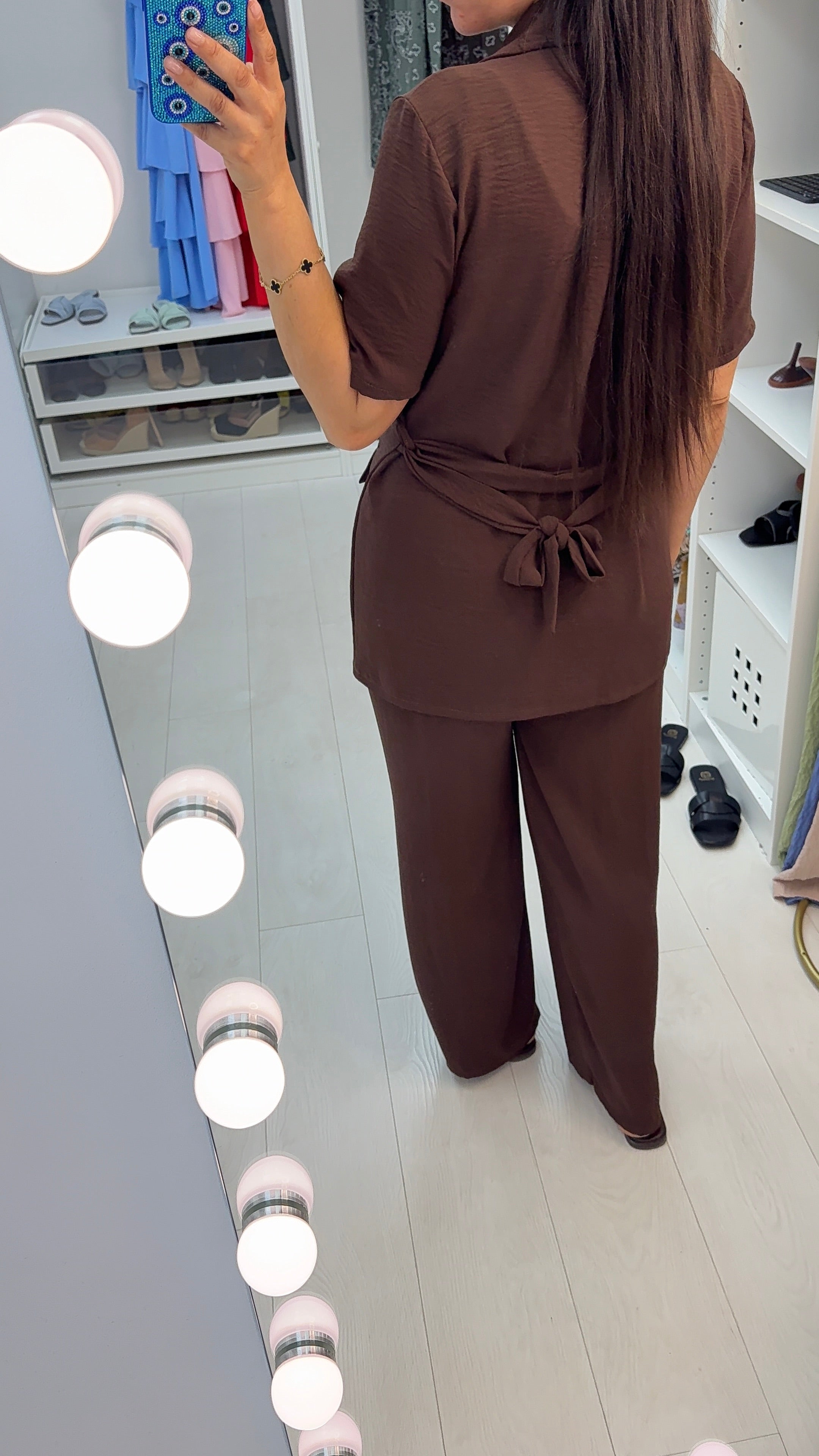 Florenza V Neck Button Front Co-Ord Set