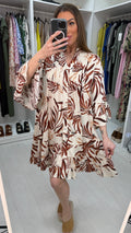 Heidy Frill Hem Smock Dress