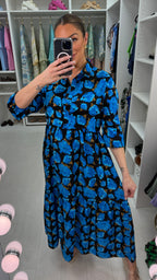 Payton Flower Print Tiered Maxi Dress