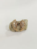 Gold Small Angel Wing Earrings 6116