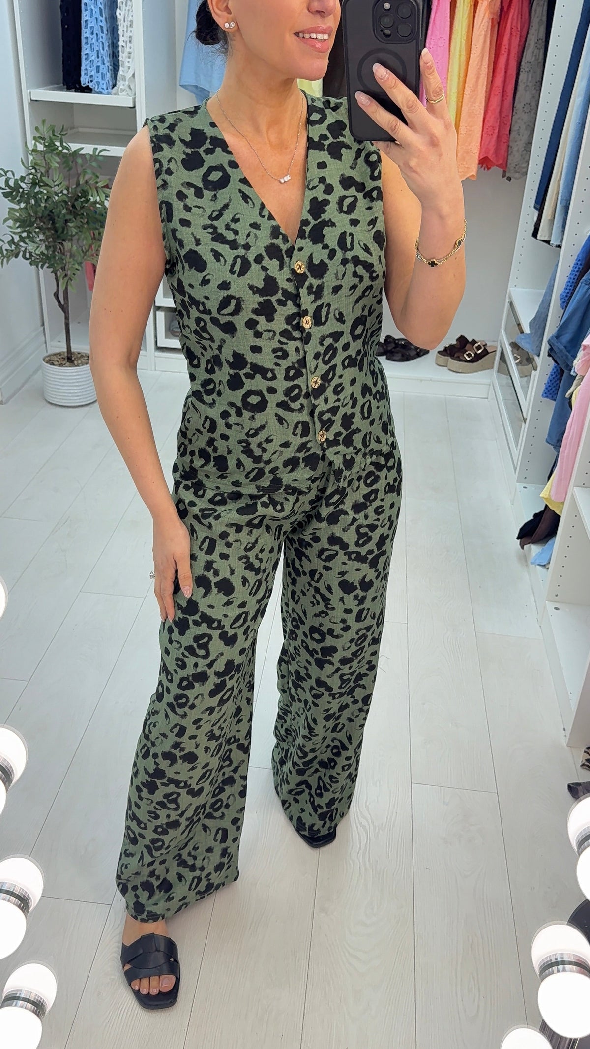 Oslo Leopard Print Sleeveless Co-Ord Set