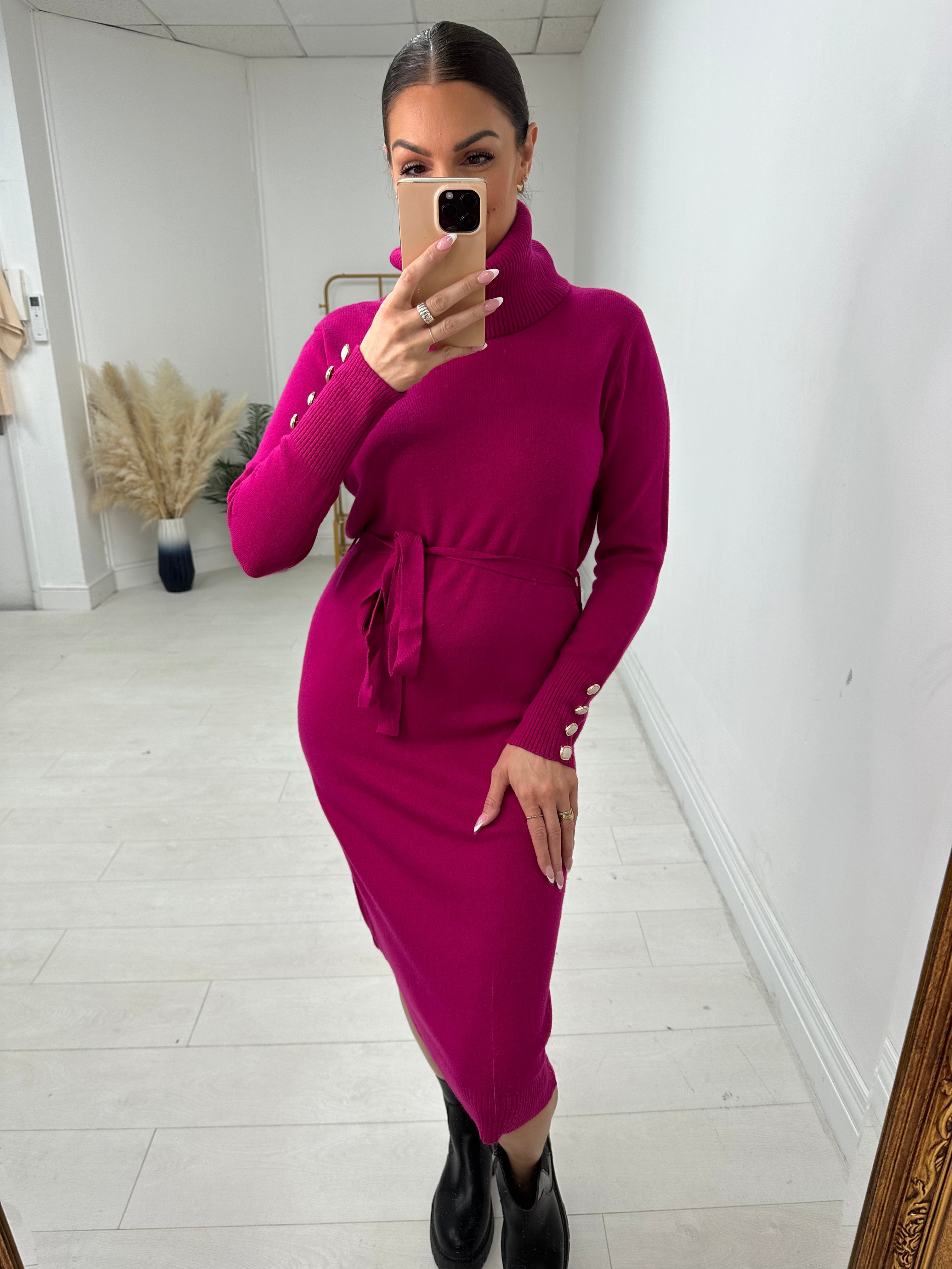 Chevelle Roll Neck Jumper Dress