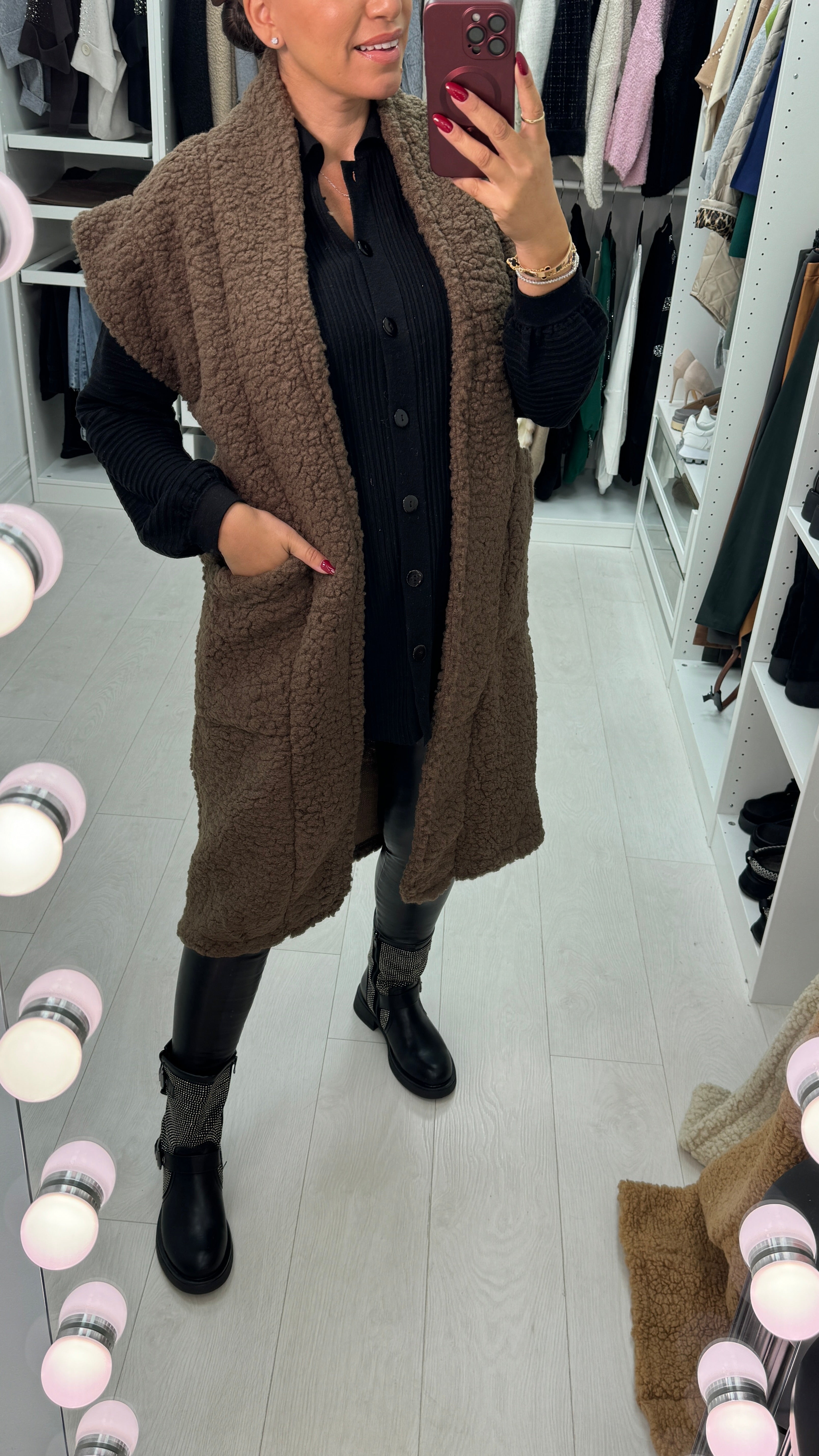 Camilla Teddy Longline Gilet