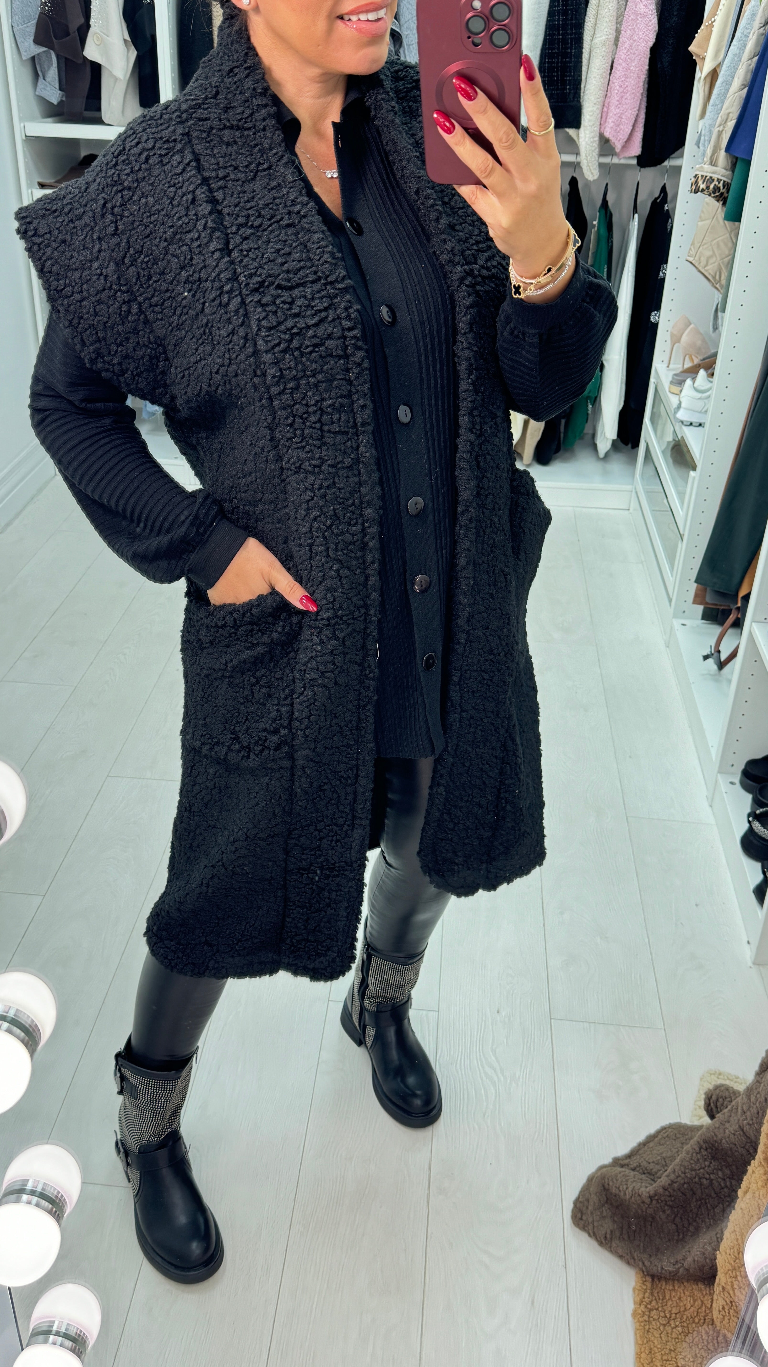 Camilla Teddy Longline Gilet
