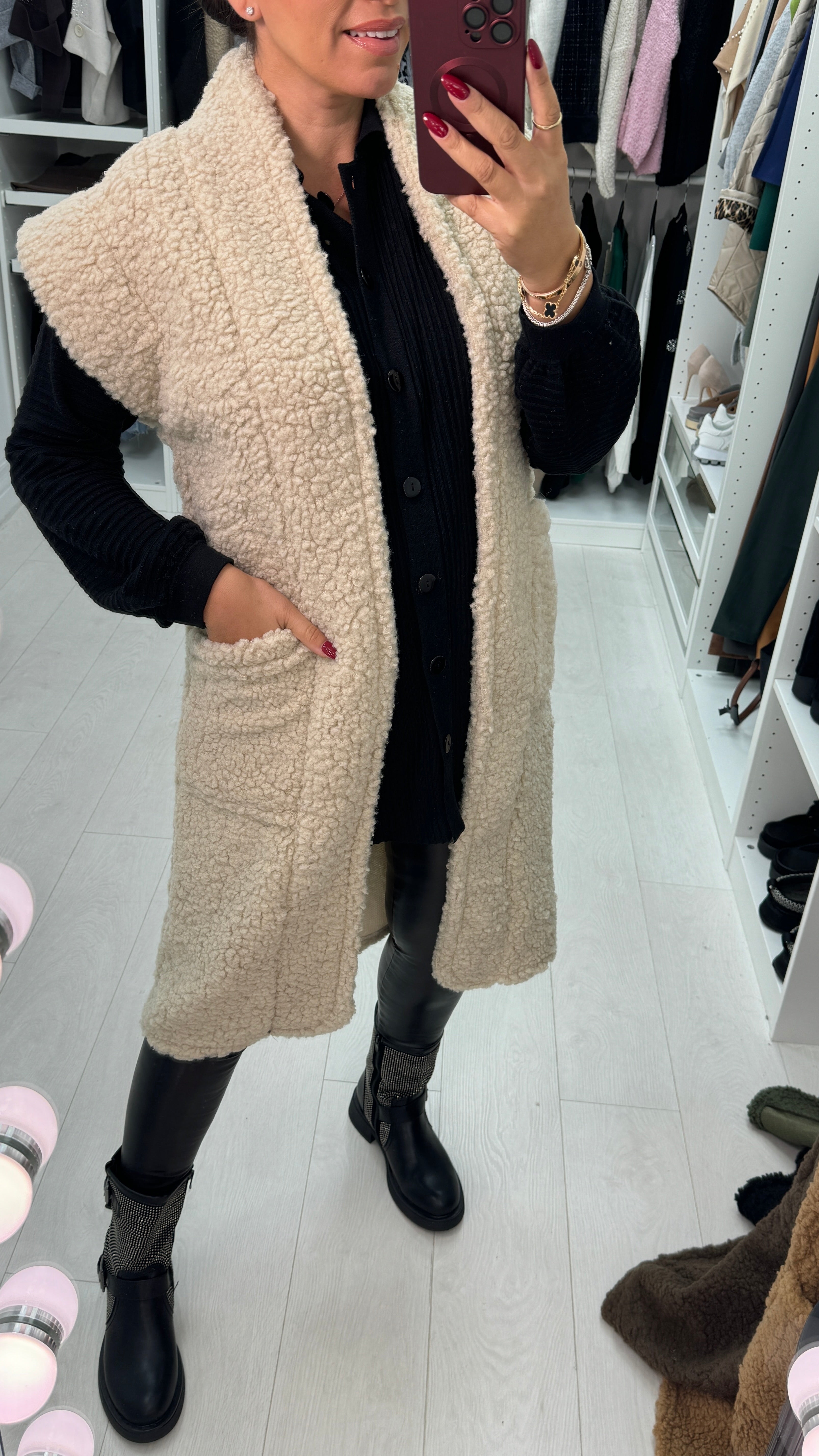 Camilla Teddy Longline Gilet