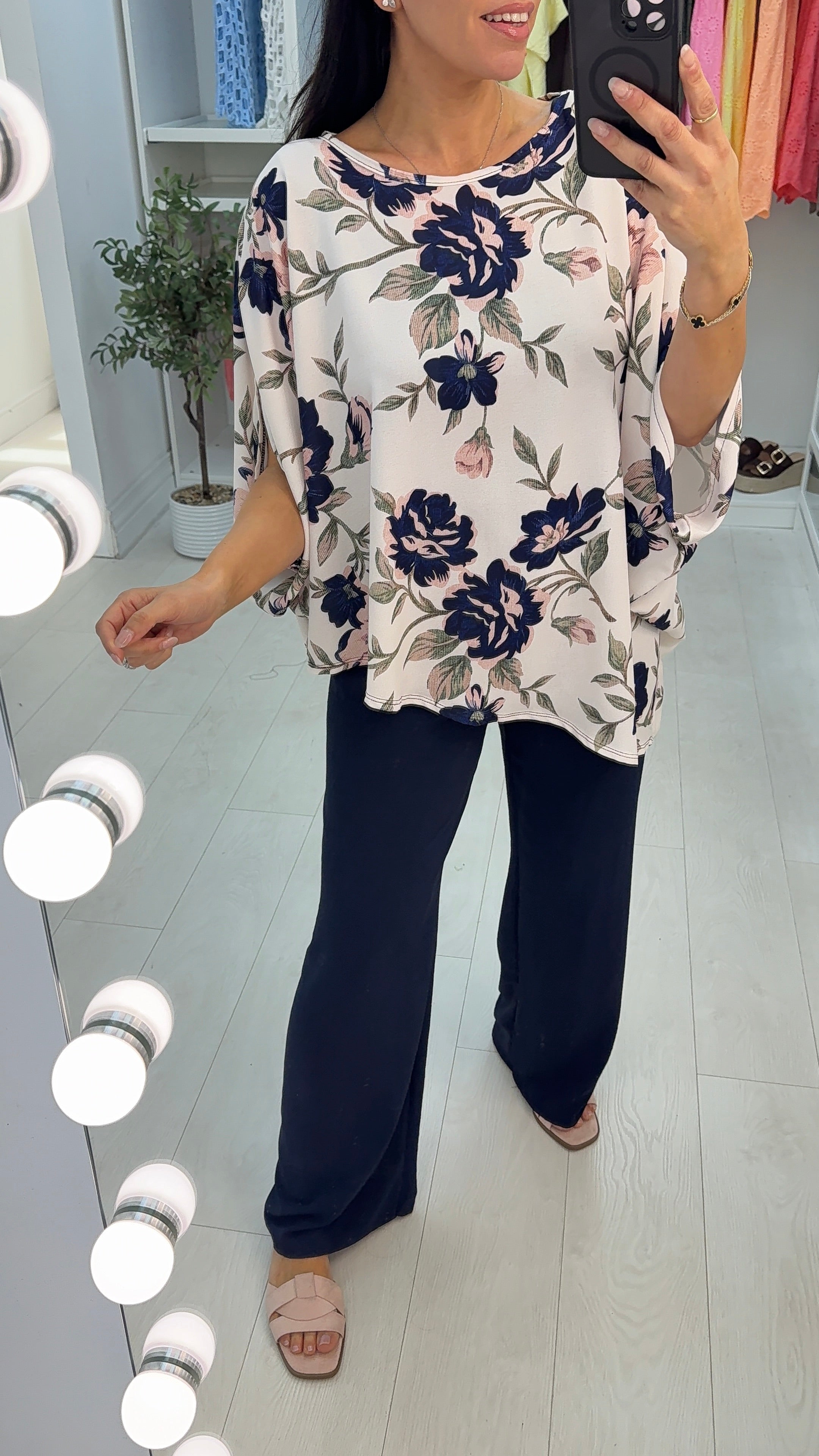 Dolly Floral Print Asymmetric Co-Ord Set