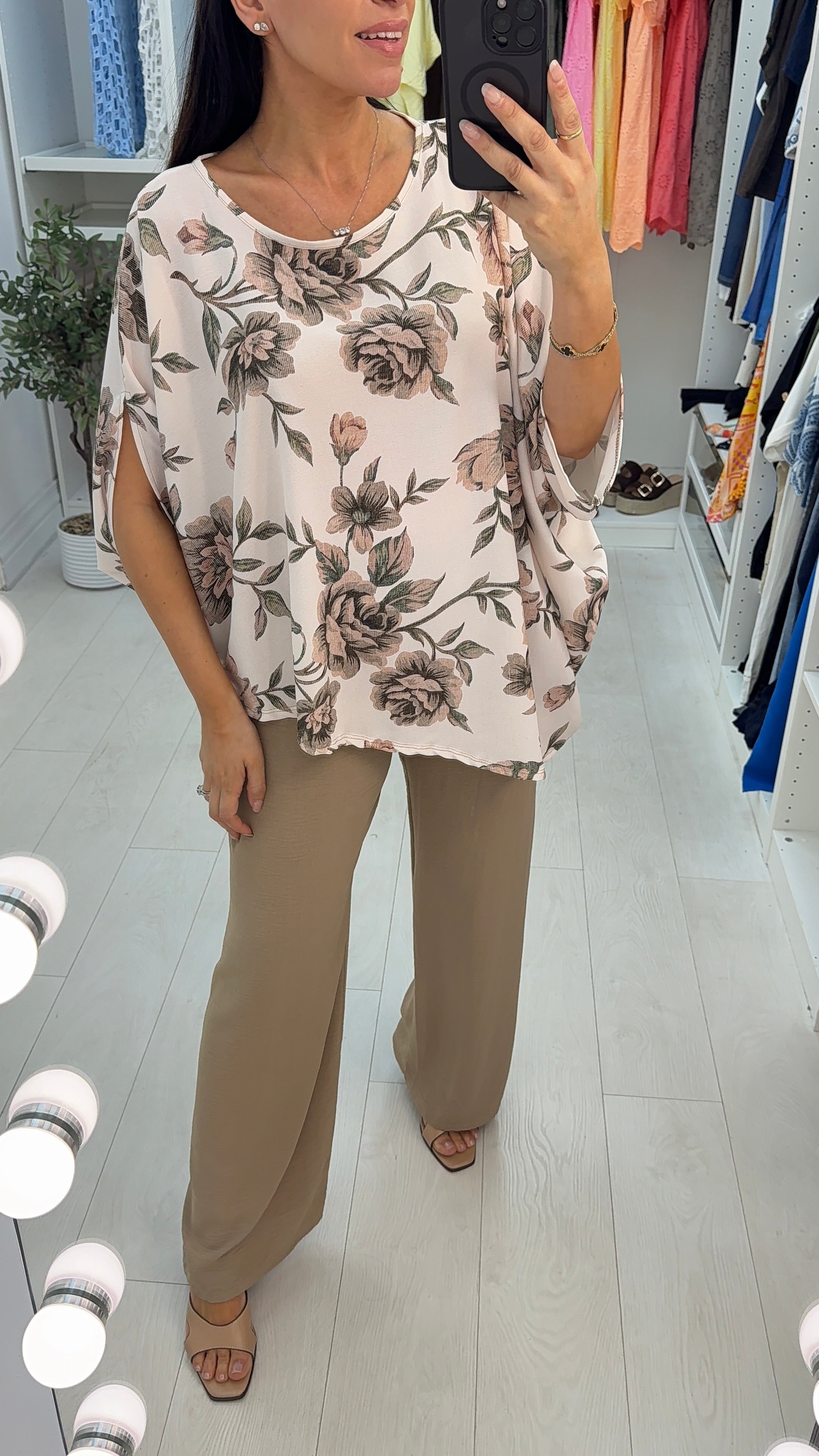 Dolly Floral Print Asymmetric Co-Ord Set