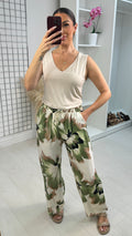 Umar Floral Wide Leg Trousers