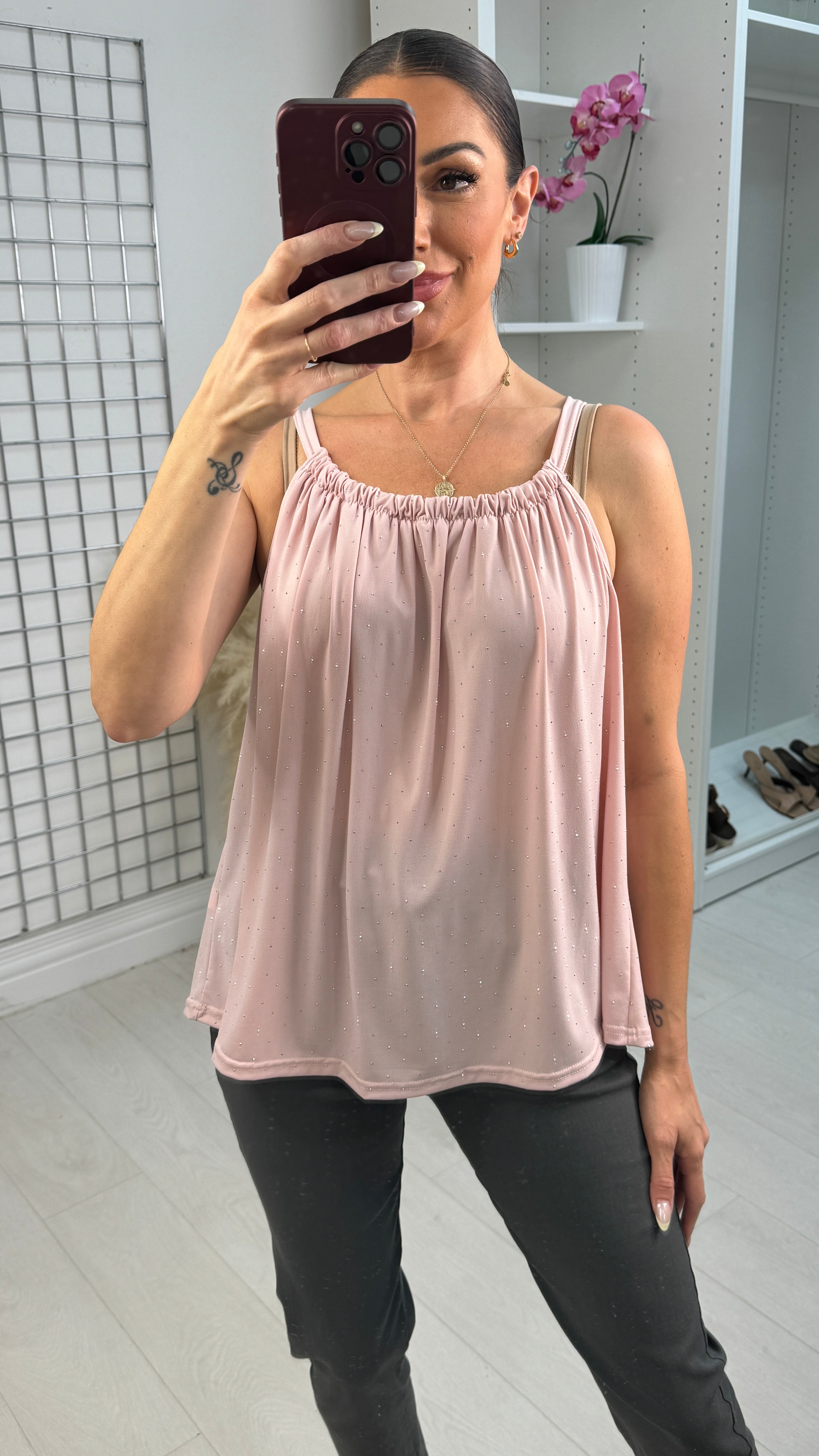 Kaleb Embellishment Cami Top