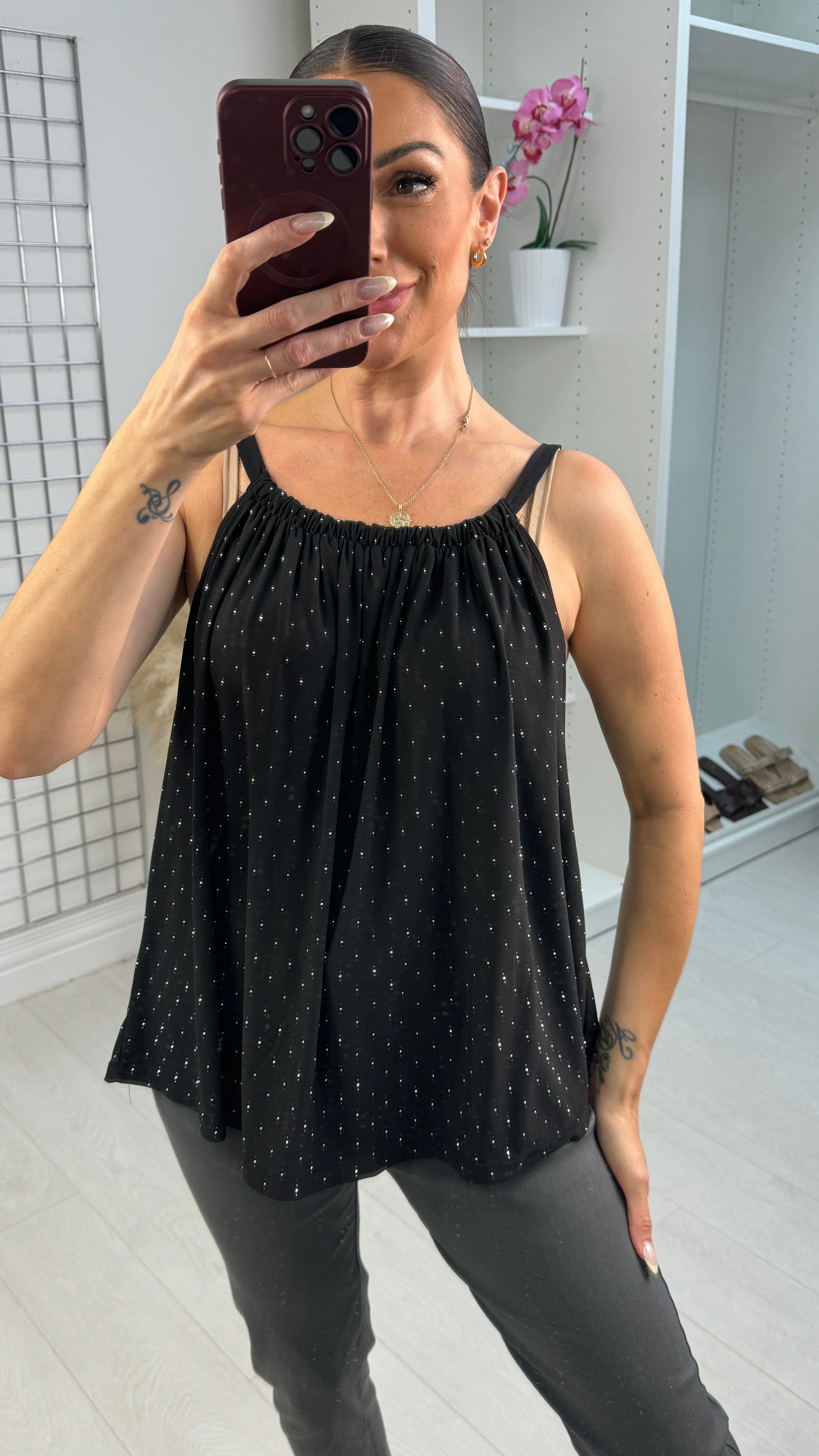 Kaleb Embellishment Cami Top
