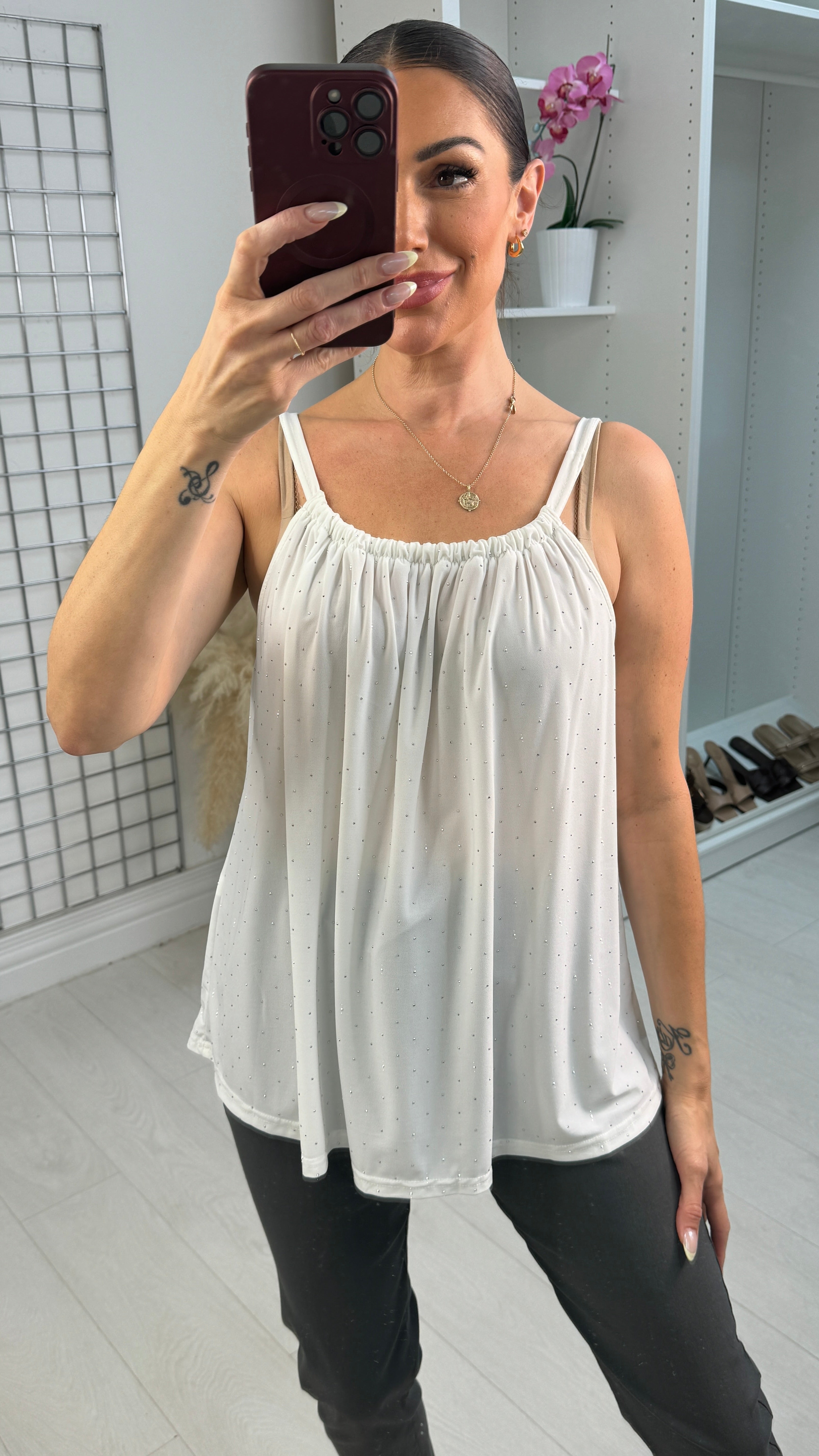 Kaleb Embellishment Cami Top
