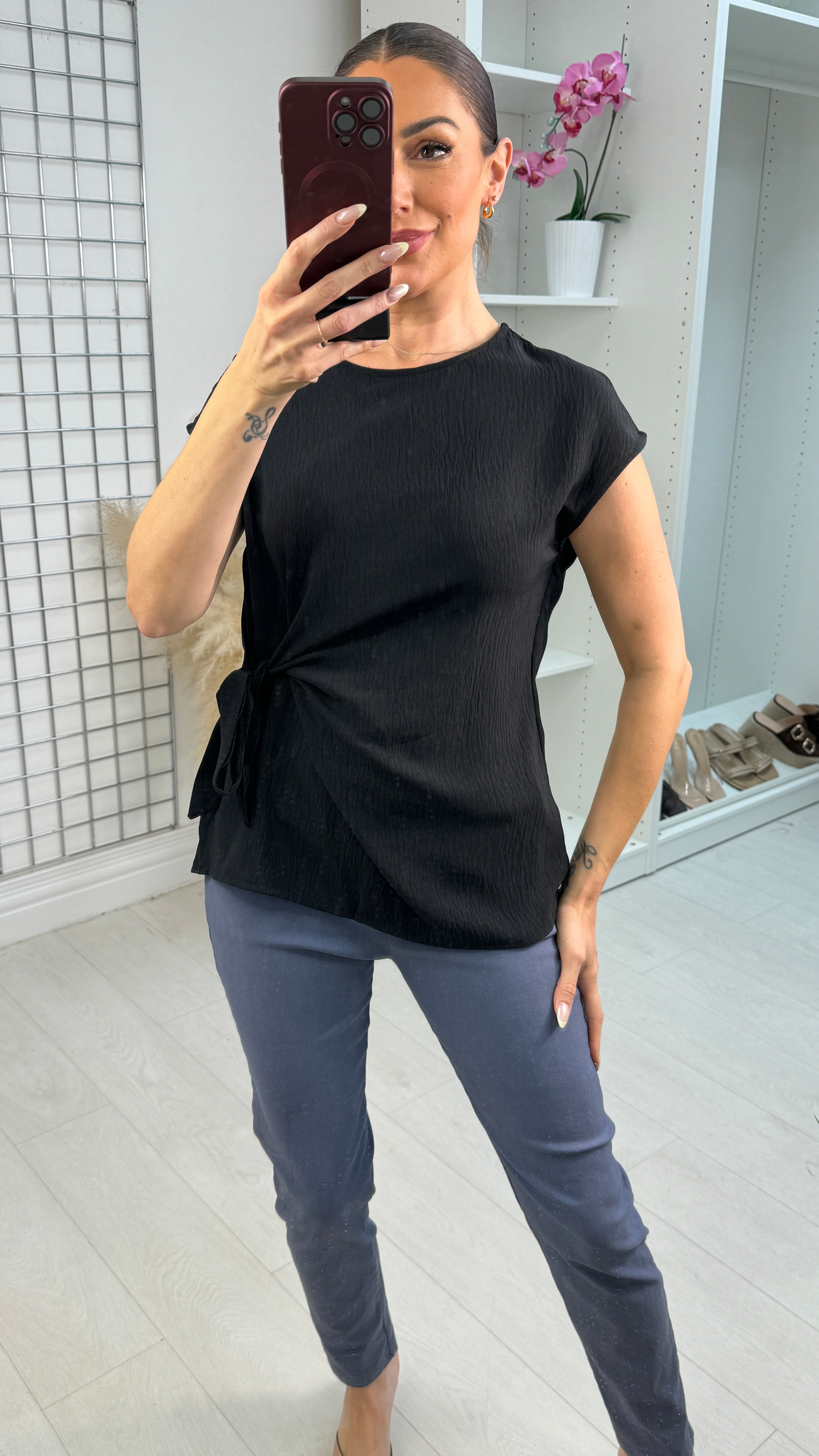 Farrah Side Tie Top