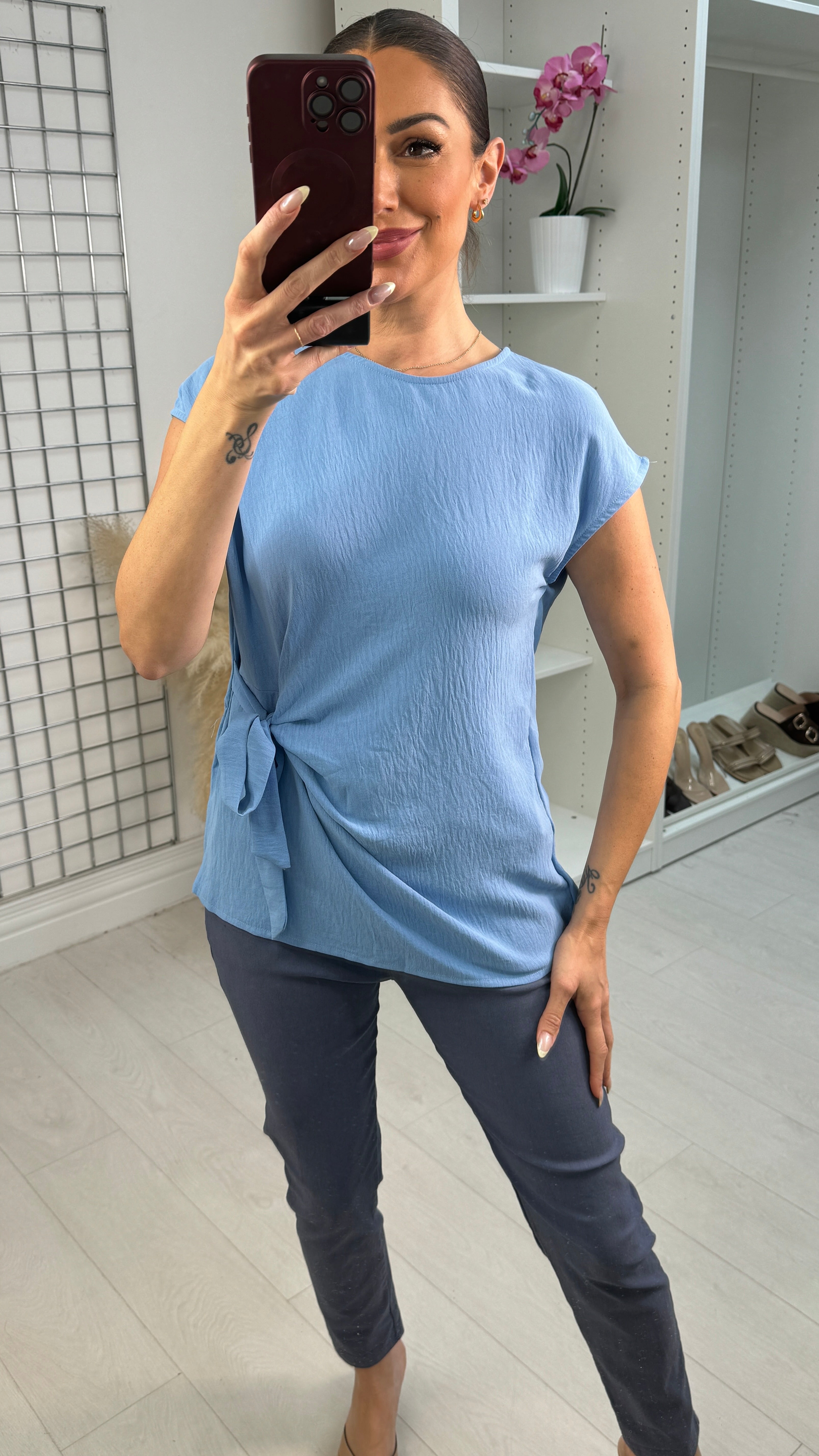 Farrah Side Tie Top