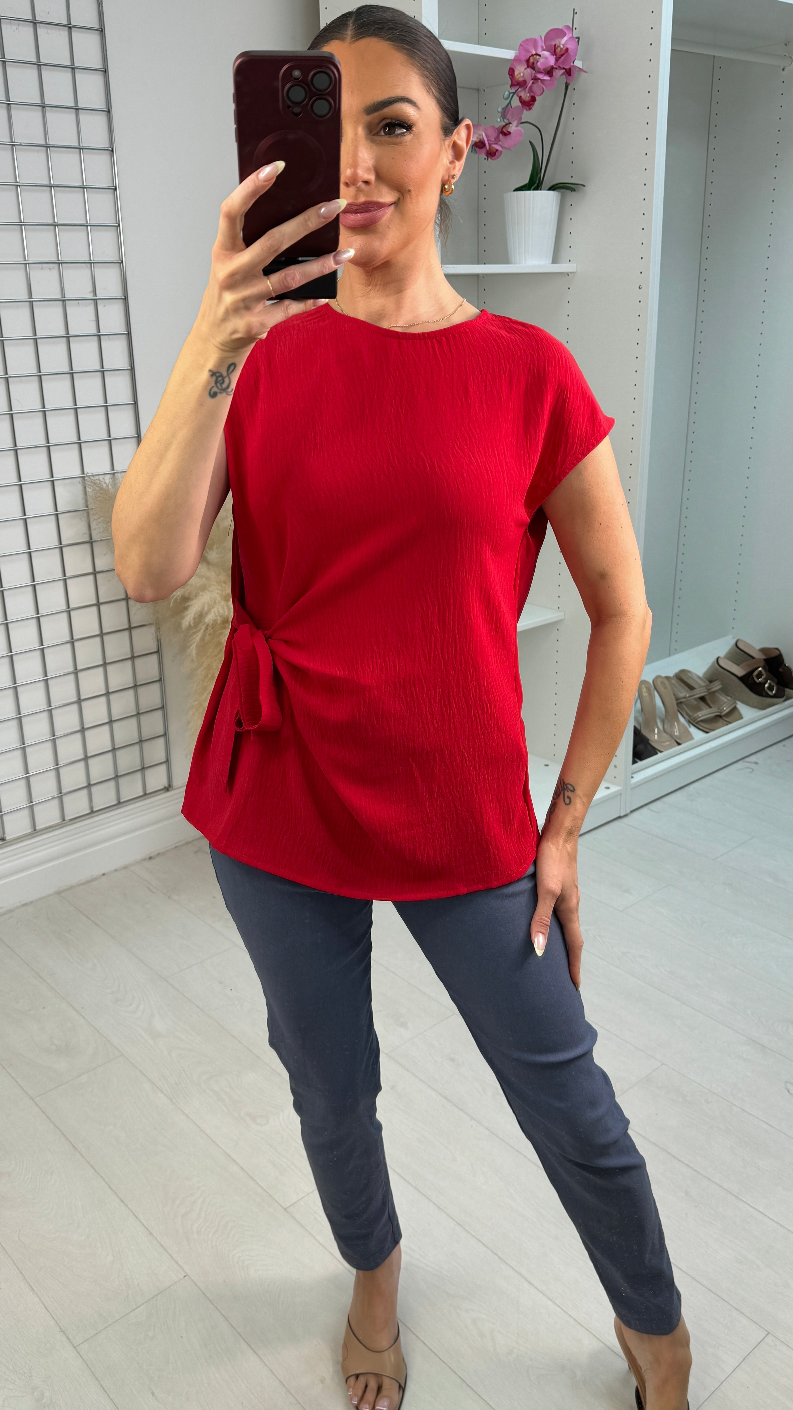 Farrah Side Tie Top