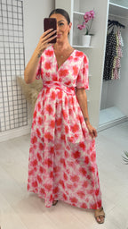 Grazyna Floral Print Loose Fit Maxi Dress