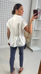 Vivvi Floral Embroidered Lightweight Shirt