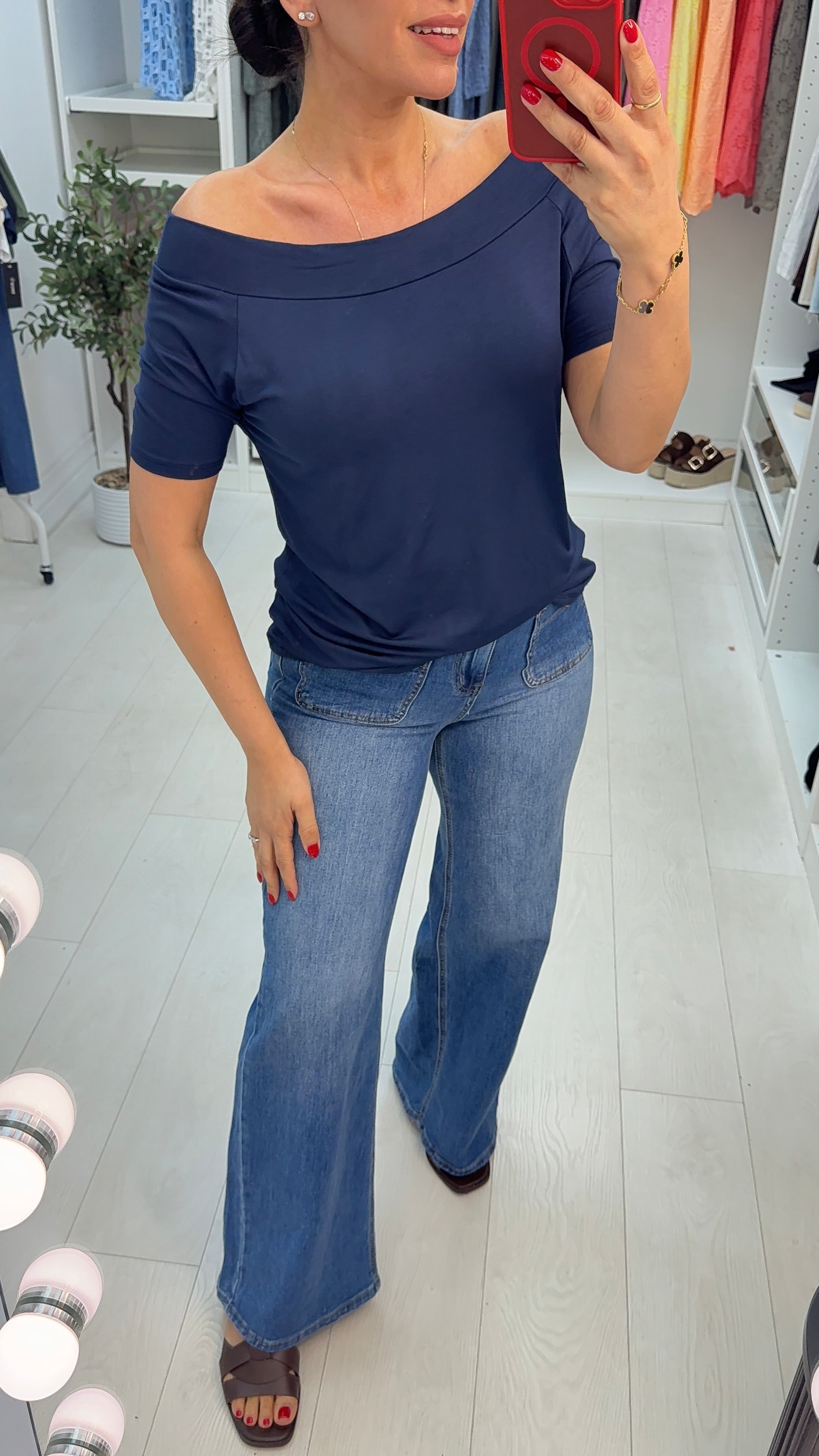 Roslin Plain Scoop Neck Top
