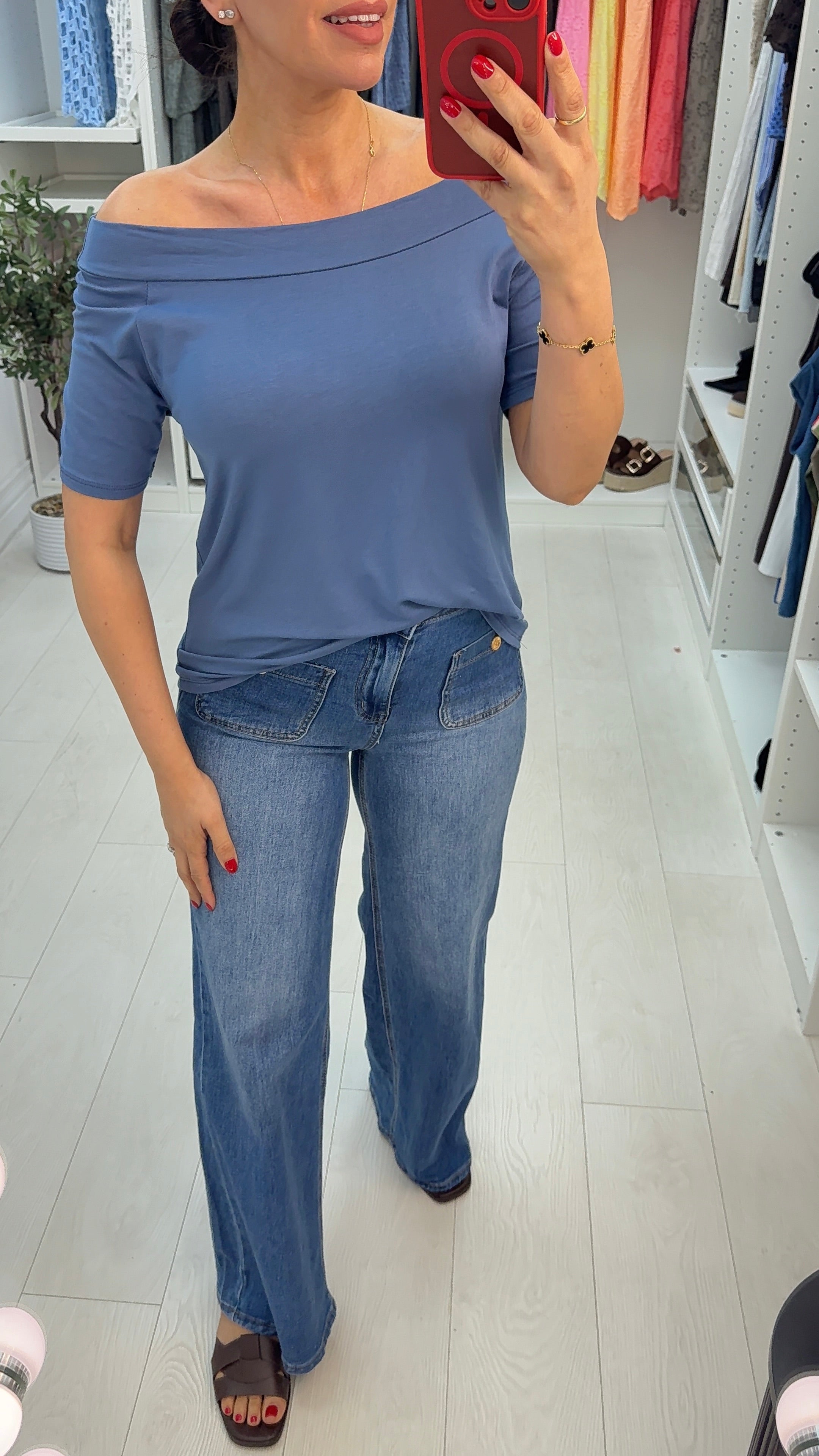 Roslin Plain Scoop Neck Top