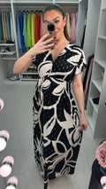Porsche Abstract Print Magic Maxi Dress