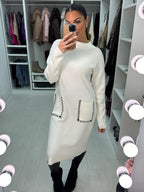 Lucy Pocket Detailed Knit Jumper Dress