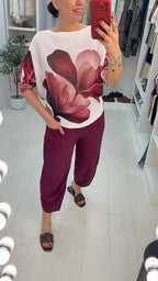 Emberly Floral Print Batwing Top