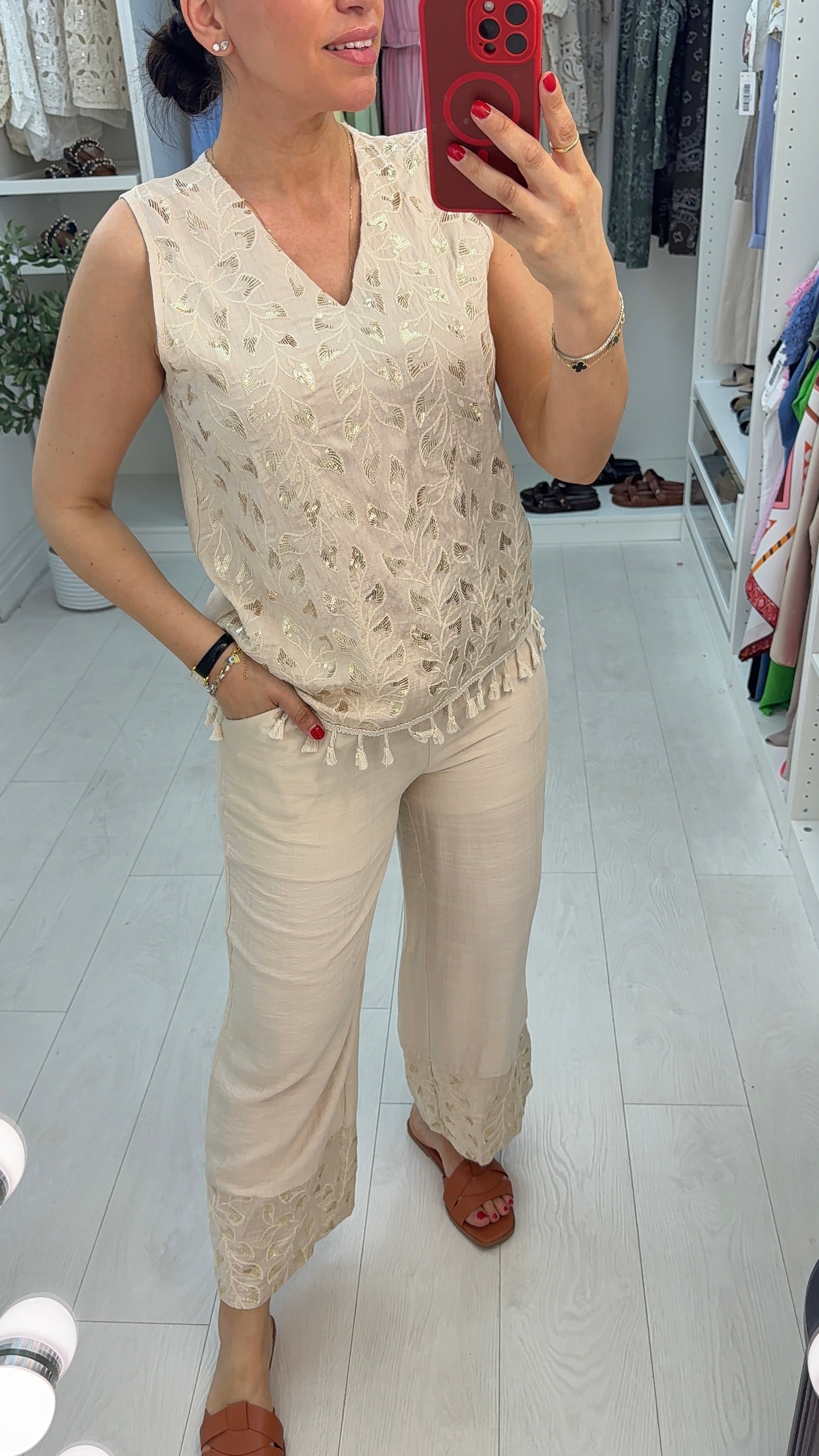 Klarisa Sequin Embellished Co-Ord Set