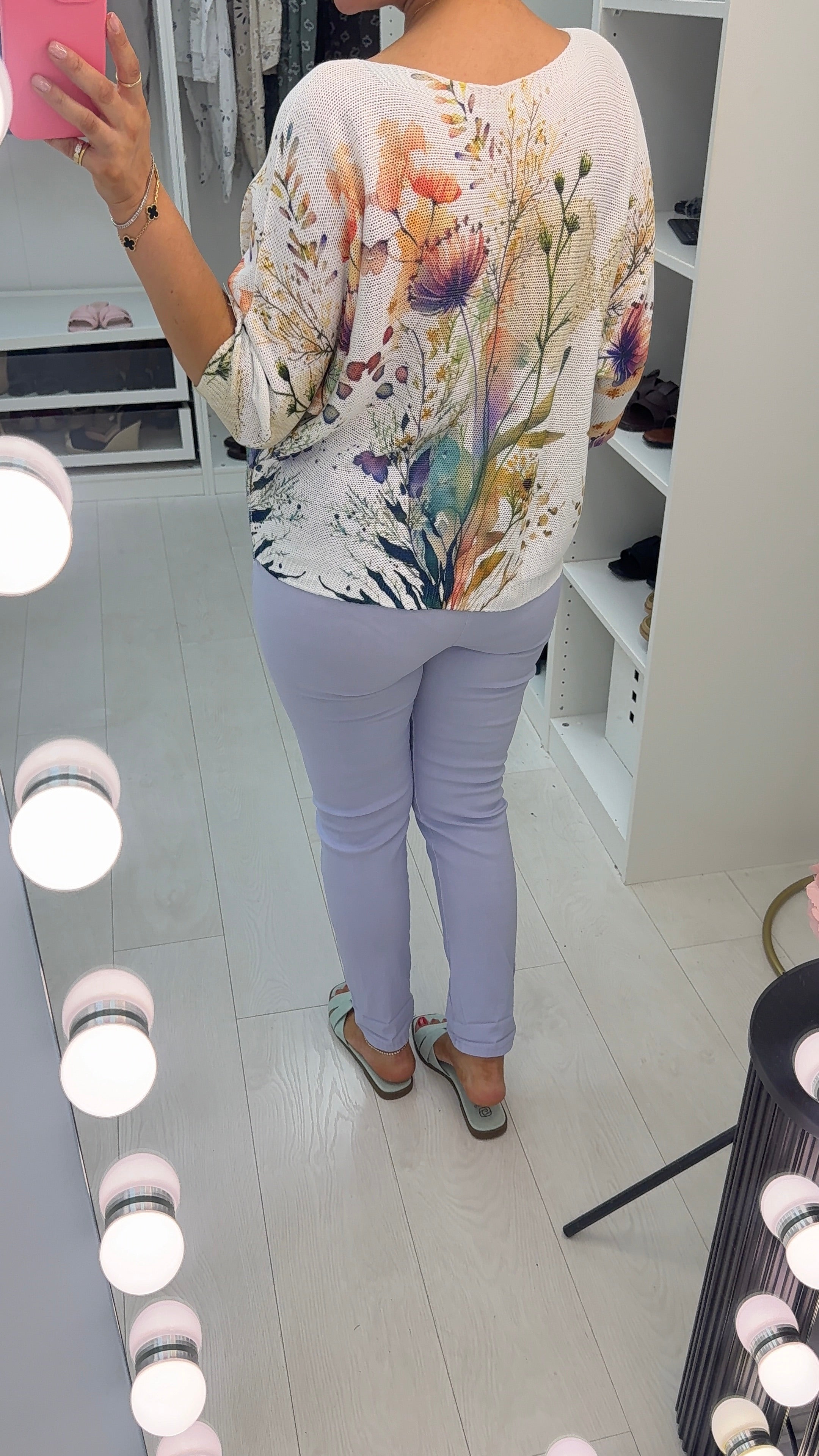 Karis Floral Print Batwing Top