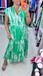 Twinkle Abstract Smock Maxi Dress