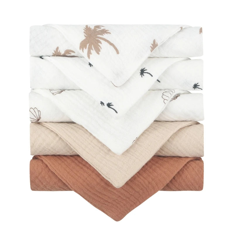 5-Pack Multi Use Cotton Burp Cloths